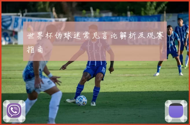 世界杯伪球迷常见言论解析及观赛指南